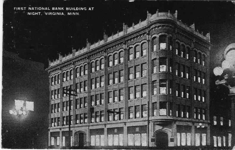 First National Bank at Night